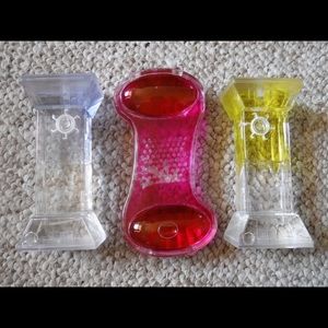 Oil and water hourglass art